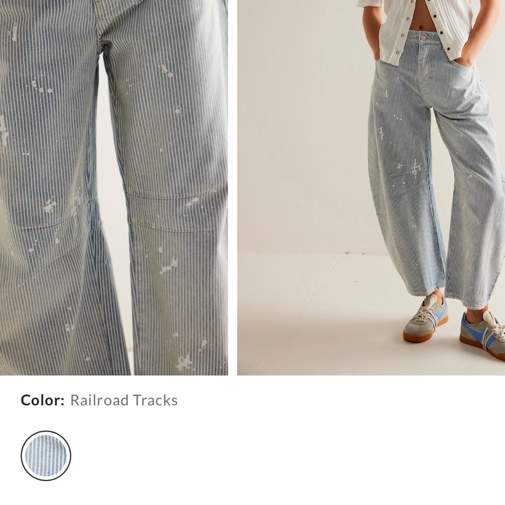 We The Free- Free people barrel jeans